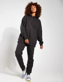 Lucy Hooded Sweater - Coal Grey -The Sports Edit Lilybod Lucy Hooded Fleece Sweat LT68 CLG Coal Grey 0009