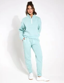 Millie Slim Fleece Track Pant - Sage Green 9 Millie Slim Fleece Track Pant - Sage Green -The Sports Edit Lilybod Millie Slim Fleece Trackpant LL88 SG Sage Green 0001