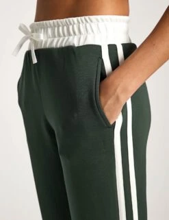 Nikki Wide Leg Jogger - Deep Green 8 Nikki Wide Leg Jogger - Deep Green -The Sports Edit Lilybod NIKKI Wide Leg Jogger LL186 DGW Deep Green stripe 0019