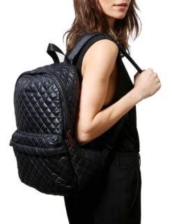 Medium Metro Backpack - Black Oxford -The Sports Edit MZ2