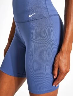 Nike Dri-FIT One 7" Biker Shorts - Diffused Blue/White -The Sports Edit NIKE Dri Fit One 7 Inch Biker Shorts dv9022 Diffused Blue 0004