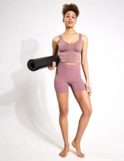 Nike Alate Bra Tank - Smokey Mauve/White 9 Nike Alate Bra Tank - Smokey Mauve/White -The Sports Edit NIKE alate bra tank mauve white fn0543 208 FN0543 208 S 0020