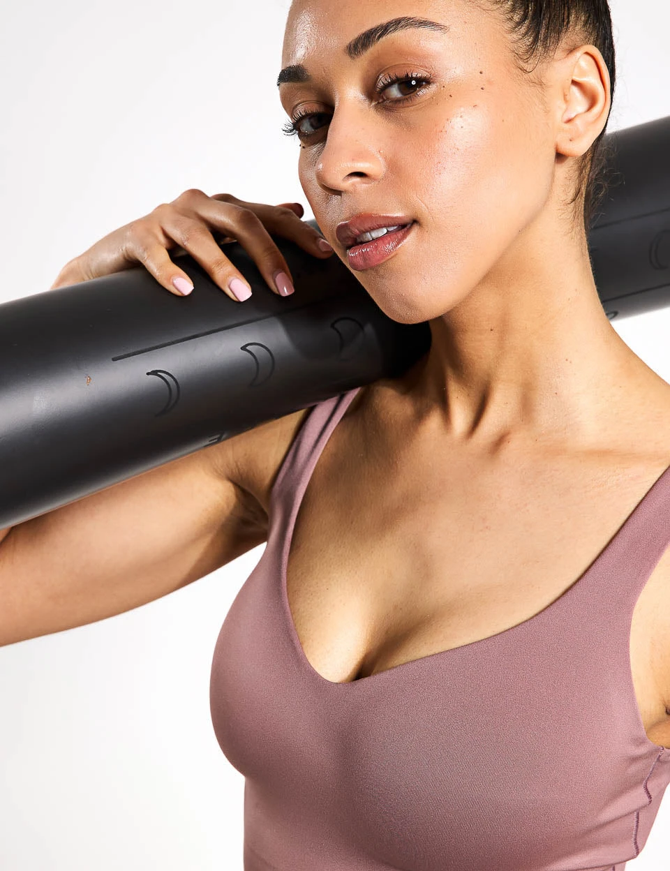 Nike Alate Bra Tank - Smokey Mauve/White 5 Nike Alate Bra Tank - Smokey Mauve/White - Image 3