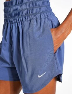 Nike One Ultra High 3" Brief-Lined Shorts - Diffused Blue/Reflective Silver -The Sports Edit NIKE one ultra high 3in brief lined shorts dx6642 Blue Silver 0017