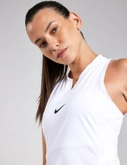 Nike Dri-FIT Advantage Tennis Dress - White/Black 12 Nike Dri-FIT Advantage Tennis Dress - White/Black -The Sports Edit Nike Dri FIT Advantage Tennis Dress dx1427 100 White Black 0020