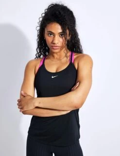 Nike Dri-FIT One Elastika Tank - Black/White