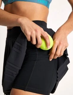 NikeCourt Advantage Dri-FIT Pleated Tennis Skirt - Black 8 NikeCourt Advantage Dri-FIT Pleated Tennis Skirt - Black -The Sports Edit Nike NikeCourt Advantage Dri FIT Pleated Tennis Skirt Black FZ6512 010S 0029