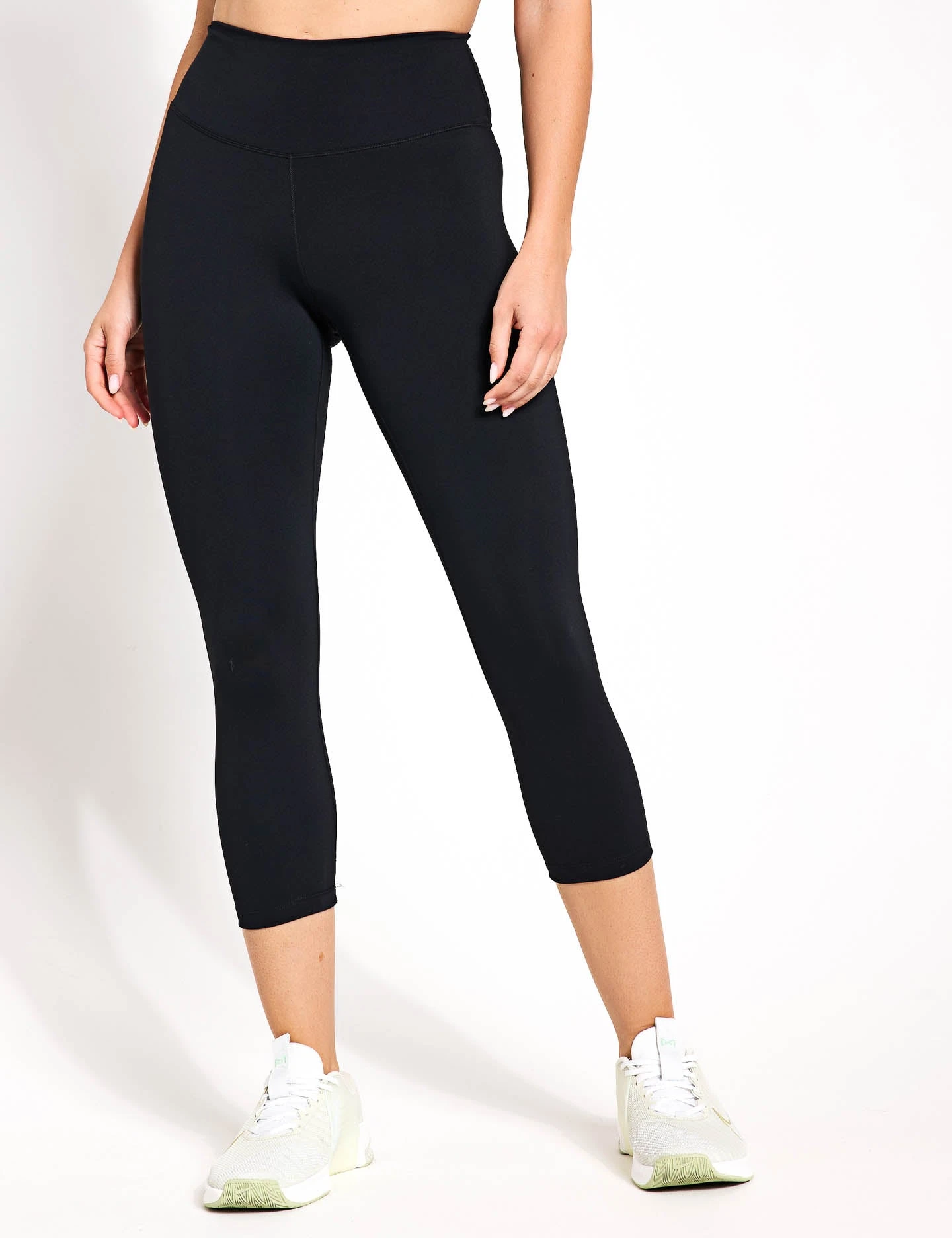 Nike One High Waisted Crop Leggings - Black 4 Nike One High Waisted Crop Leggings - Black - Image 2