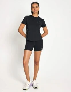 Nike Swift High Waisted 4" Tight Running Shorts - Black/Reflective Silver -The Sports Edit Nike Swift High Waisted 4 Tight Running Shorts HJ2258 010S Black Reflective Silver 0001