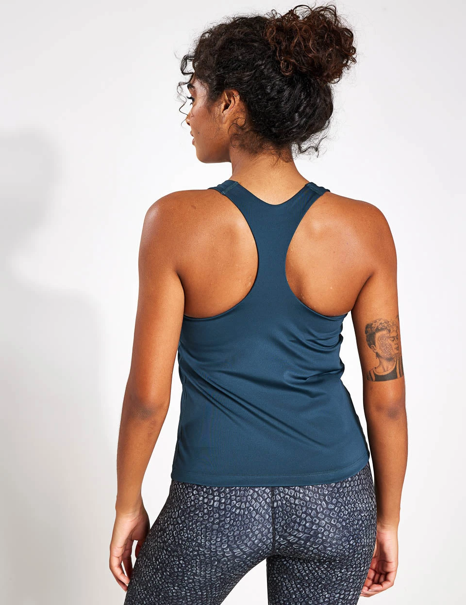 Nike Swoosh Bra Tank - Deep Jungle/White 4 Nike Swoosh Bra Tank - Deep Jungle/White - Image 2