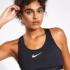 Nike Swoosh High Support Bra - Black/Iron Grey/White -The Sports Edit Nike Swoosh High Support Bra dx6815 010 Black Grey White 0005