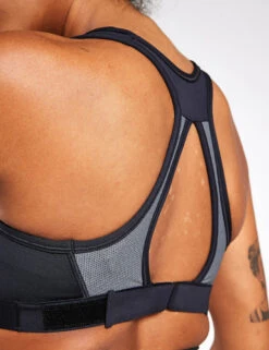 Nike Swoosh High Support Bra - Black/Iron Grey/White -The Sports Edit Nike Swoosh High Support Bra dx6815 010 Black Grey White 0022 7f50a055 3e1a 4bce 98c8 7cf43fef7213