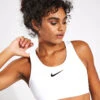 Nike Swoosh High Support Bra - White/Black -The Sports Edit Nike Swoosh High Support Bra dx6815 100 White Black 0003