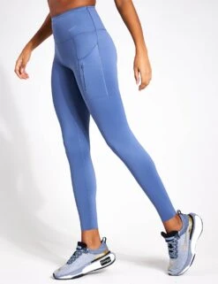 Nike Go High Waisted Leggings - Diffused Blue/Black