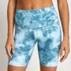 Nike Zenvy 8" Printed Biker Shorts - Smokey Blue -The Sports Edit Nike Zenvy 8 Printed Biker Shorts HJ2301 006S Smokey Blue 0001