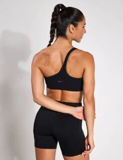 Nike Zenvy Asymmetrical Light-Support Sports Bra - Black -The Sports Edit Nike Zenvy Asymmetrical Light Support Sports Bra Black HQ9182 010S 0024