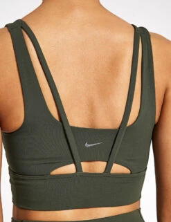 Nike Alate Ellipse Longline Bra - Cargo Khaki/Sail -The Sports Edit Nike nike alate ellipse longline bra khaki sail do6619 325 0031