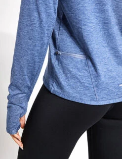 Nike Dri-FIT Swift Element UV Crew Neck Top - Ashen Slate/Reflective Silver -The Sports Edit Nike nike dri fit swift element UV crew neck top ashen slate fp4297 493 0023