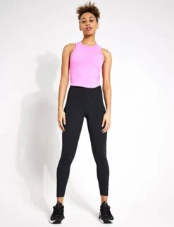 Nike One 7/8 Leggings - Black/White -The Sports Edit Nike nike one 7 8 leggings black white dv9020 010 0001