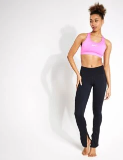 Nike One High Waisted Split-Hem Leggings - Black 12 Nike One High Waisted Split-Hem Leggings - Black -The Sports Edit Nike nike one hw split hem leggings black fn4148 010 0003