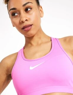 Nike Swoosh High Support Bra - Playful Pink/White -The Sports Edit Nike nike swoosh high support bra pink white dx6815 675 0041