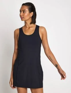On Running Studio Dress - Black -The Sports Edit ON Running Studio Dress 1WF30350553 Black 0005