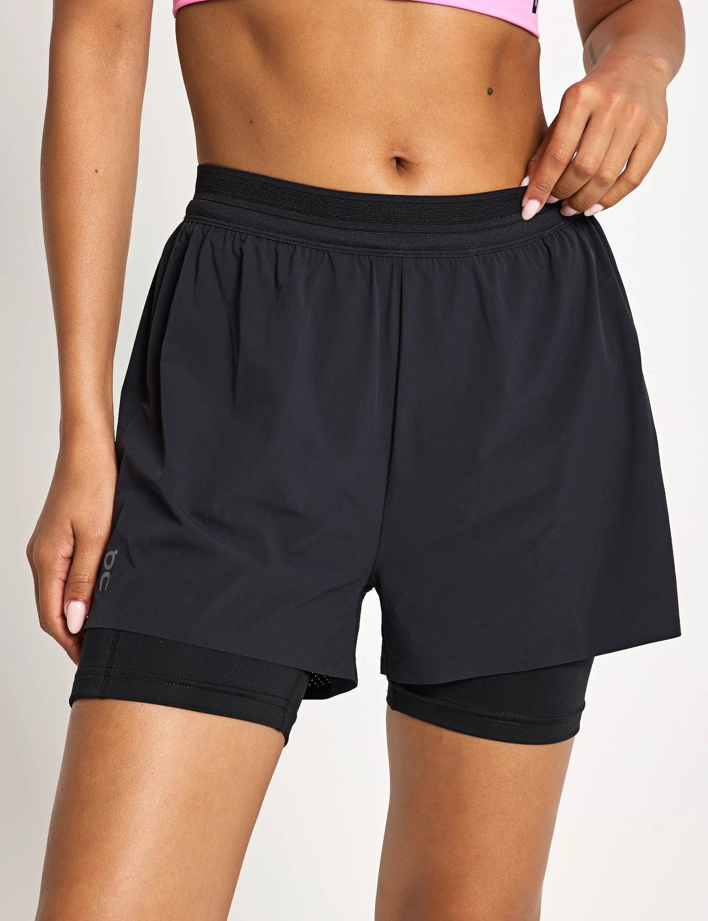 On Running 3" Performance 2-in-1 Shorts - Black 5 On Running 3" Performance 2-in-1 Shorts - Black - Image 3