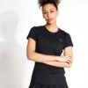 Puma Studio Sheer Fashion Tee - Black 2 Puma Studio Sheer Fashion Tee - Black -The Sports Edit PUMA studio sheer fashion tee black 52483901 PUMA Black S 0008