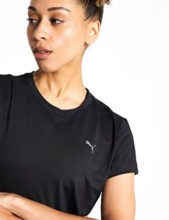 Puma Studio Sheer Fashion Tee - Black -The Sports Edit PUMA studio sheer fashion tee black 52483901 PUMA Black S 0026