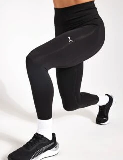 Puma SHAPELUXE Seamless Tights - Black -The Sports Edit Puma SHAPELUXE SEAMLESS HW FL TIGHTS 52436001PBL Puma Black 0004