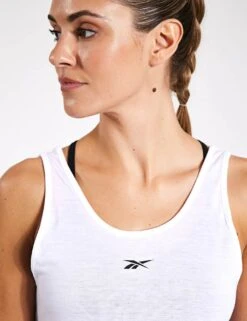 Reebok ID Train Supremium Tank Top - White 9 Reebok ID Train Supremium Tank Top - White -The Sports Edit Reebok ID TRAIN SUPREMIUM TANK 100076277 WHITE 0021