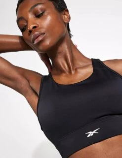 Reebok ID Train High-Support Bra - Night Black -The Sports Edit Reebok ID Train High Support Bra Night Black 100075420NGHBLK BLACK 0051