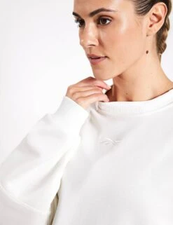 Reebok Lux Oversized Crew - Chalk 9 Reebok Lux Oversized Crew - Chalk -The Sports Edit Reebok Lux Oversized Crew Chalk 100076140 Chalk 0036