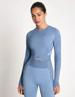 Reebok RBK-Lab Long-Sleeve Seamless Top - Upgrade Blue