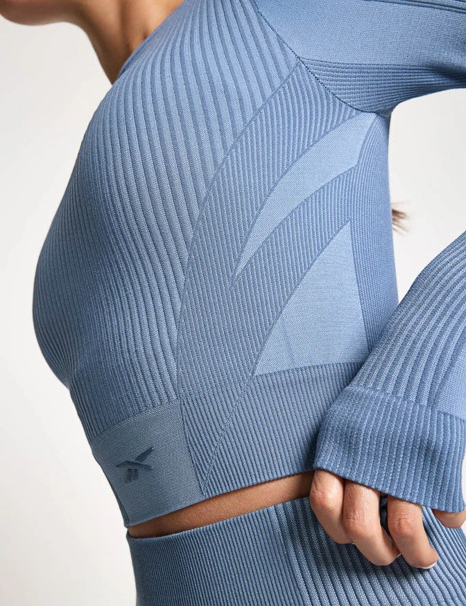 Reebok RBK-Lab Long-Sleeve Seamless Top - Upgrade Blue 5 Reebok RBK-Lab Long-Sleeve Seamless Top - Upgrade Blue - Image 3