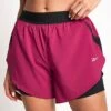 Reebok Running 2 In 1 Short - Very Berry 1 Reebok Running 2 In 1 Short - Very Berry -The Sports Edit Reebok Running 2 In 1 Short Very Berry 100214970 S 0001