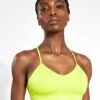 Reebok Workout Ready Sports Bra - Acid Yellow/White -The Sports Edit Reebok Workout Ready Sports Bra 100076262 ACIYEL WHITE Acid Yellow 0042