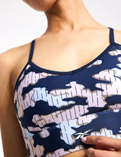 Reebok ID Train Camo Bra - Vector Navy -The Sports Edit Reebok id train camo bra vector navy 100076282VECNAVS 0021