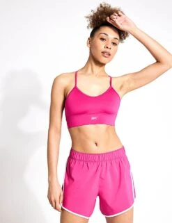 Reebok Workout Ready Sports Bra - Semi Proud Pink -The Sports Edit Reebok workout ready sports bra semi proud pink 100021305SEPRPIS 0018