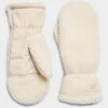 Sweaty Betty Sherpa Mittens - Studio White -The Sports Edit SB8835 5124 sweaty betty 1