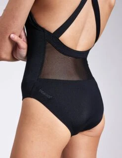 Speedo Eco Endurance+ Power Crossback Swimsuit - Black -The Sports Edit Speedo Womens ECO Endurance Power 1 Piece 8 134720001 Black 0015