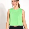 Sweaty Betty Breathe Easy Crop Muscle Vest - Zest Green -The Sports Edit Sweaty Betty Breathe Easy Crop Muscle Vest SB9083ZEST GREENS 0008
