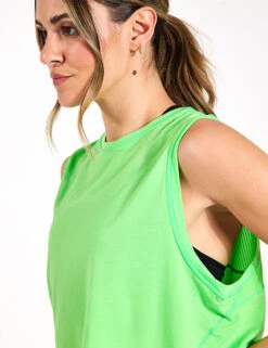 Sweaty Betty Breathe Easy Crop Muscle Vest - Zest Green 8 Sweaty Betty Breathe Easy Crop Muscle Vest - Zest Green -The Sports Edit Sweaty Betty Breathe Easy Crop Muscle Vest SB9083ZEST GREENS 0027