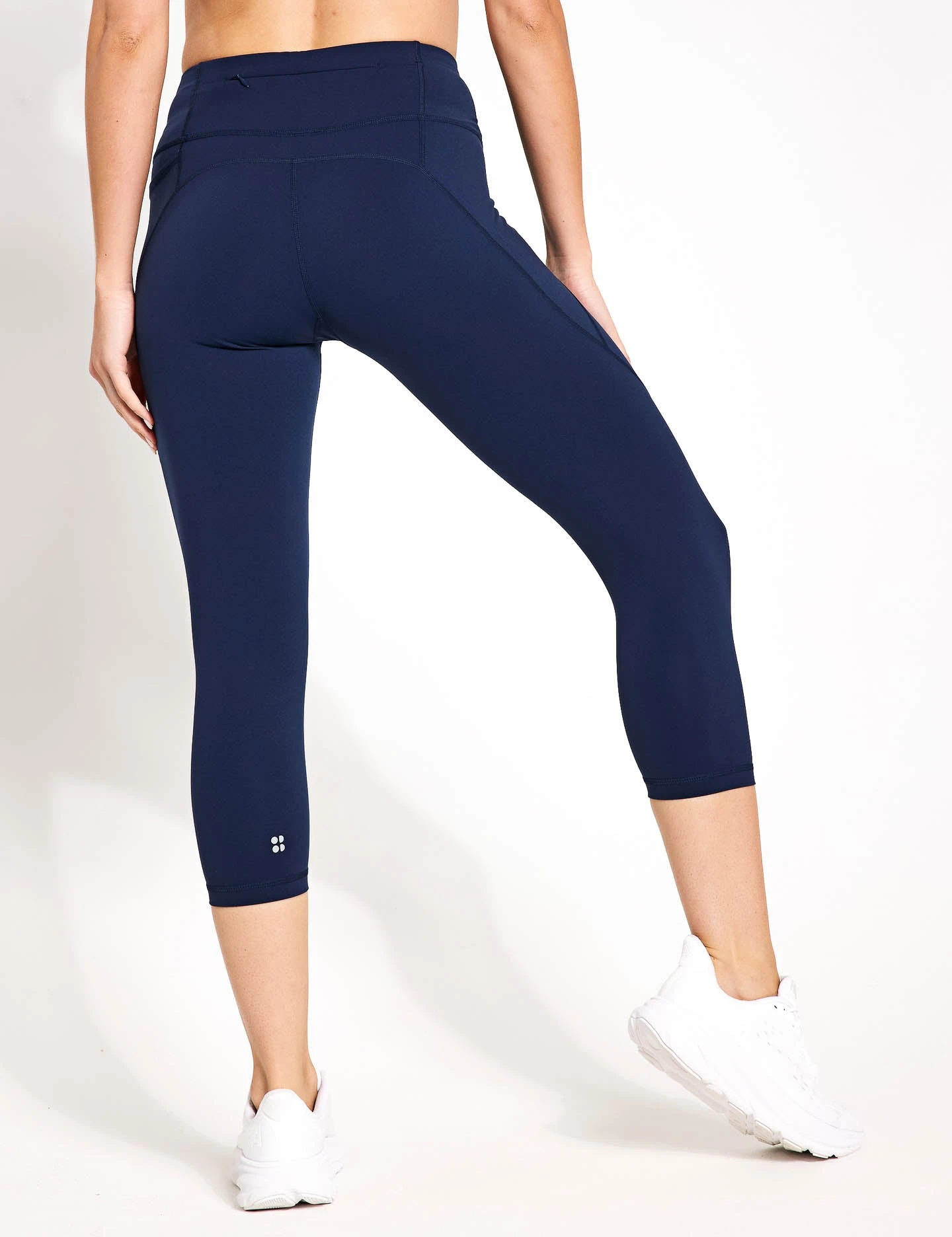 Sweaty Betty Power Cropped Gym Leggings - Navy Blue 4 Sweaty Betty Power Cropped Gym Leggings - Navy Blue - Image 2