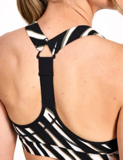 Sweaty Betty Power Medium Support Sports Bra - Black Waved Zebra Print -The Sports Edit Sweaty Betty Power Medium Support Sports Bra SB8993A 11545 black waved zebra printS 0004