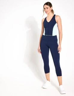 Sweaty Betty Power Racerback Bra Vest - Breeze Blue -The Sports Edit Sweaty Betty Power Racerback Bra Vest Breeze Blue SB9305CBREEZE BLUES 0009