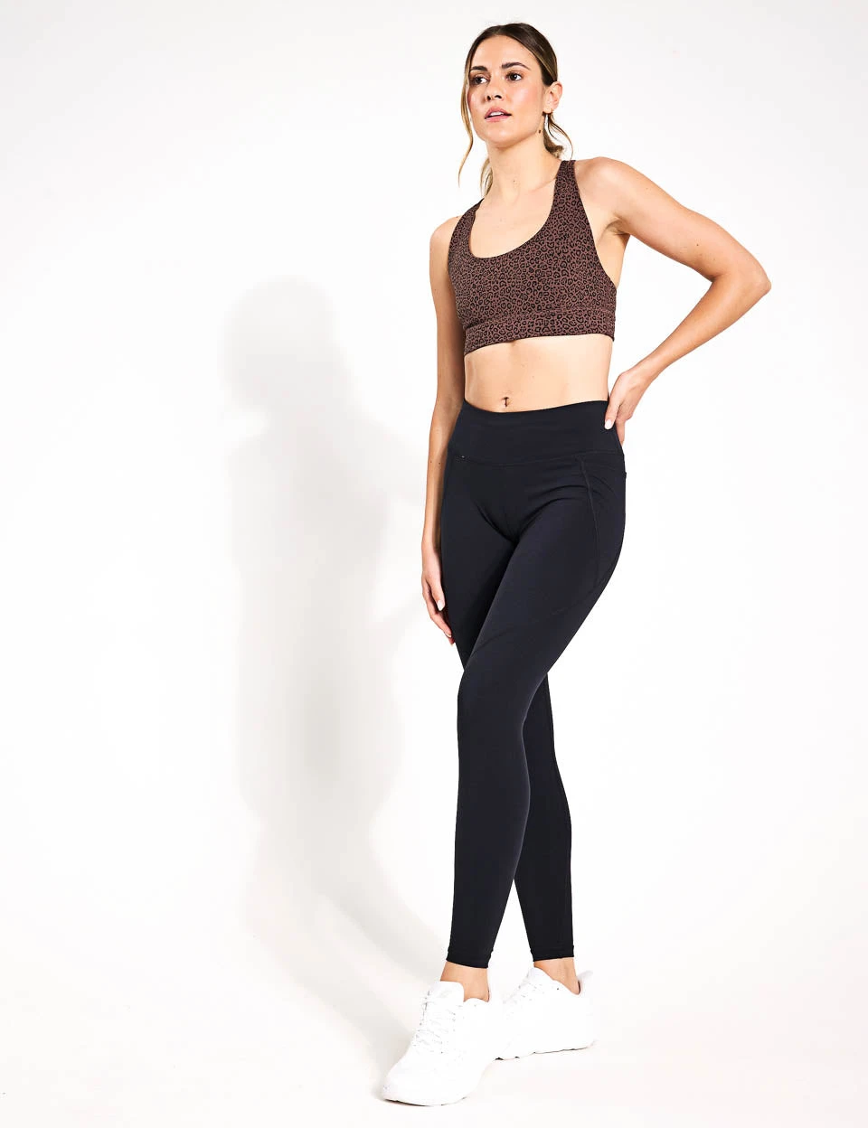 Sweaty Betty Super Soft Reversible Yoga Bra - Brown Leopard Marking Print 7 Sweaty Betty Super Soft Reversible Yoga Bra - Brown Leopard Marking Print - Image 5