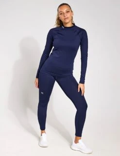 Under Armour ColdGear Leggings - Midnight Navy/White 9 Under Armour ColdGear Leggings - Midnight Navy/White -The Sports Edit Under Armour ColdGear Leggings Midnight Navy White 1368700 410S 0001