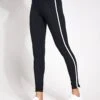 Under Armour Motion Piped Leggings - Black/White