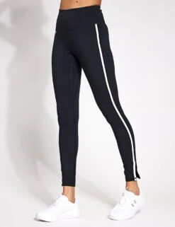 Under Armour Motion Piped Leggings - Black/White
